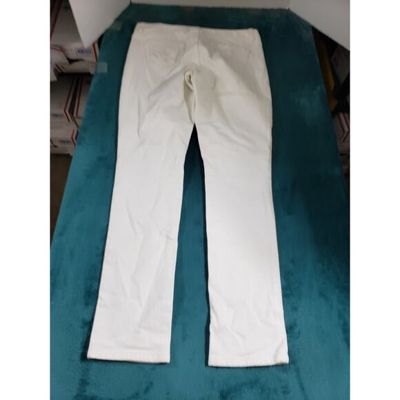 Lilly Pulitzer Jeans Size 12 Womens White Denim Pants Ladies Main Line Straight - Picture 12 of 15